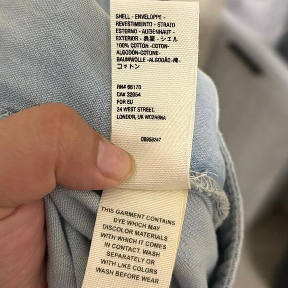 New Free People FP NWT 100% Cotton Stargazing Tiered Wide Leg Pants Size 14 - Picture 9 of 9